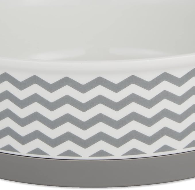 Ceramic Pet Collection, Small Set, 4.25x2, Gray, 2 Piece