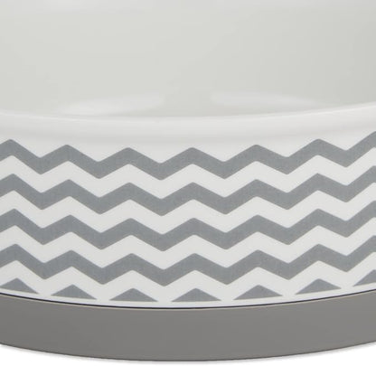 Ceramic Pet Collection, Small Set, 4.25x2, Gray, 2 Piece